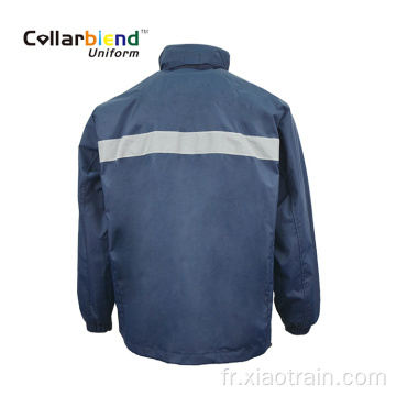 Veste réfléchissante personnalisée bleu marine